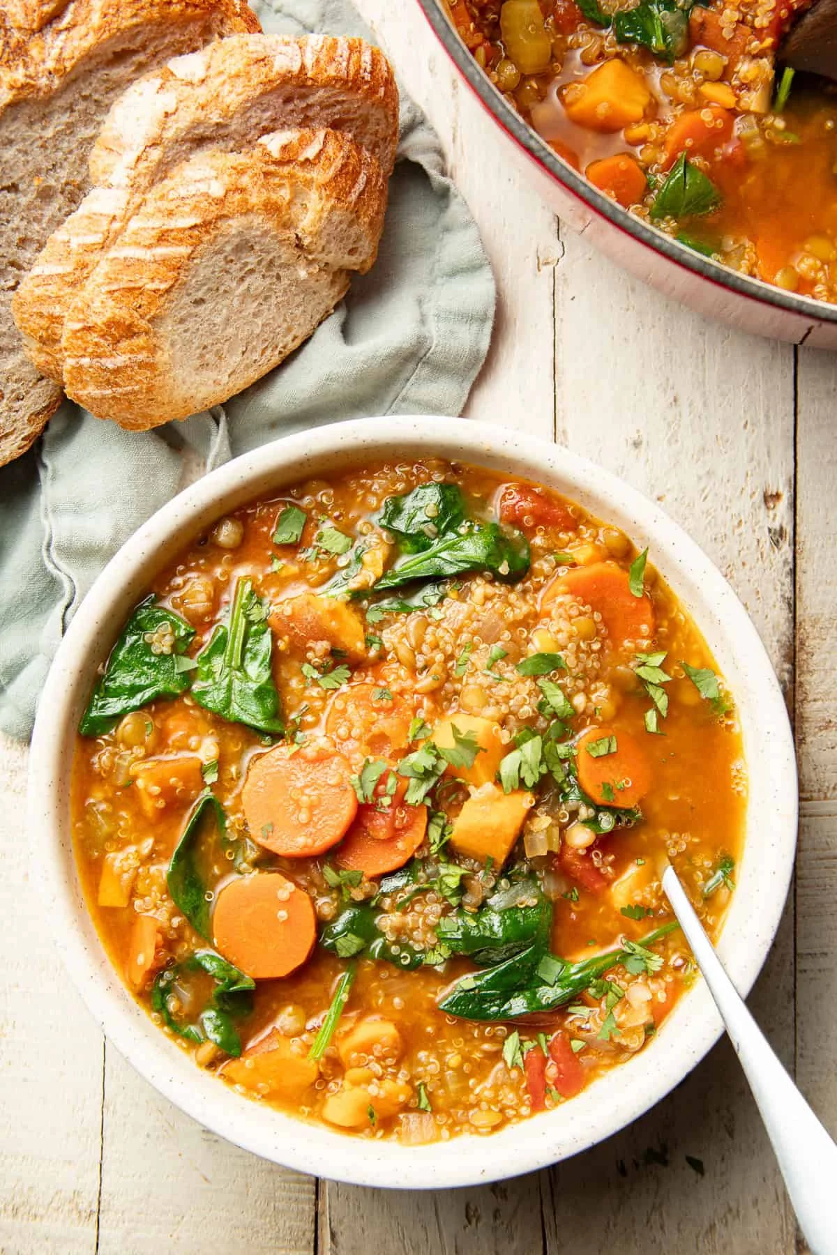 A Hearty Embrace: Smoky Harvest Quinoa Soup Offers Comfort and Nourishment