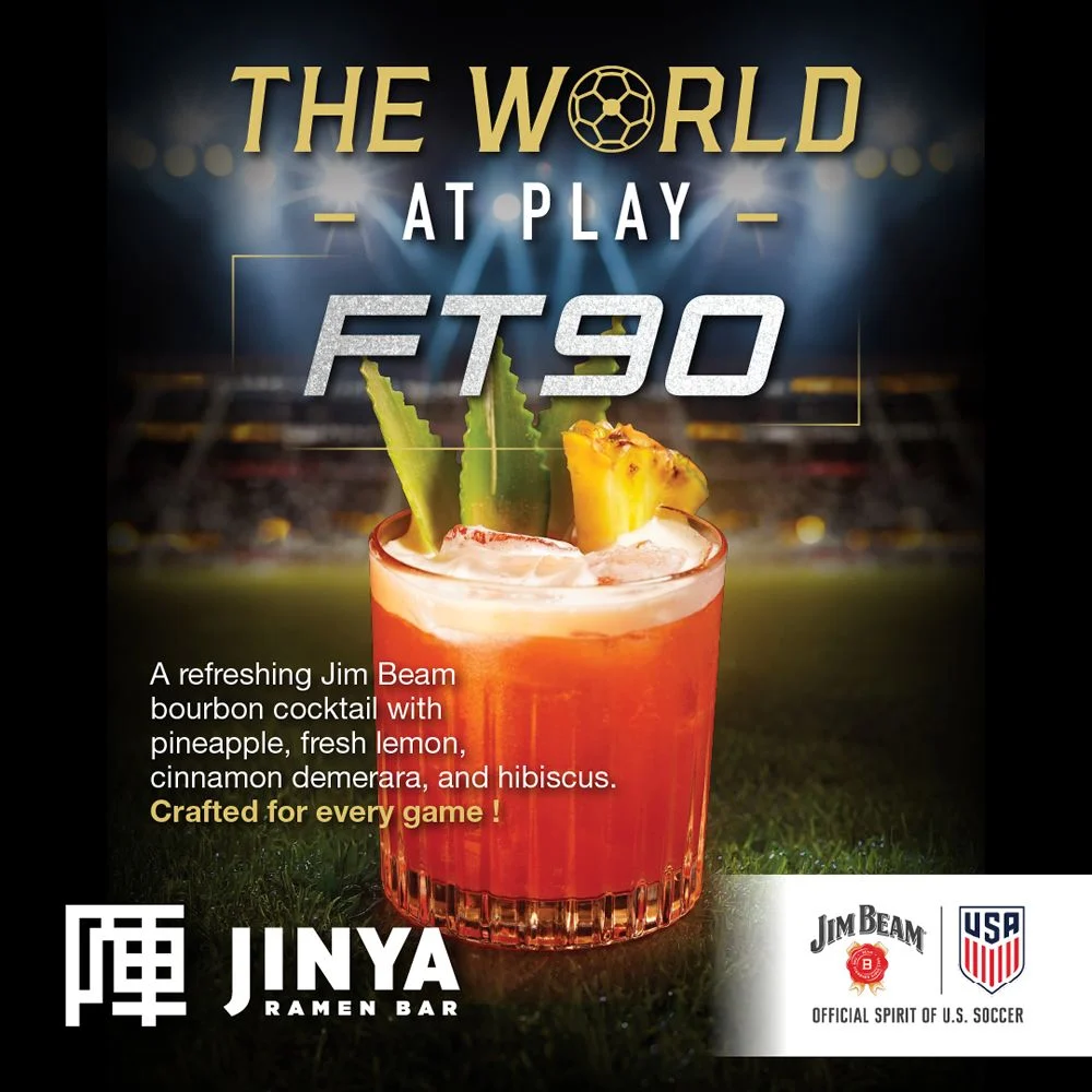 Goal-Side Refreshment: JINYA Ramen Bar and Jim Beam Unveil the ‘FT90’ Cocktail for the 2026 Summer Soccer Season