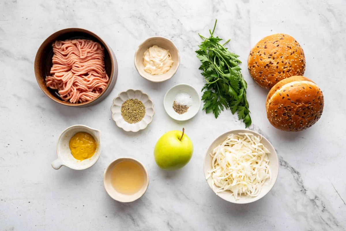 A Culinary Masterpiece for Two: Elevating Ground Chicken Burgers with Tangy Slaw