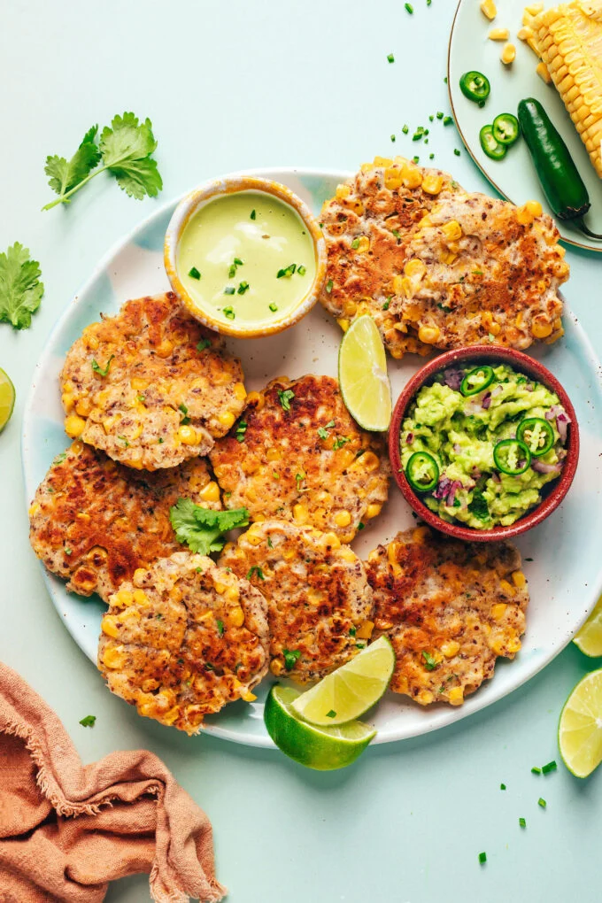 Golden Bites of Summer: Vegan Jalapeño Corn Fritters Offer a Quick, Flavorful Delight